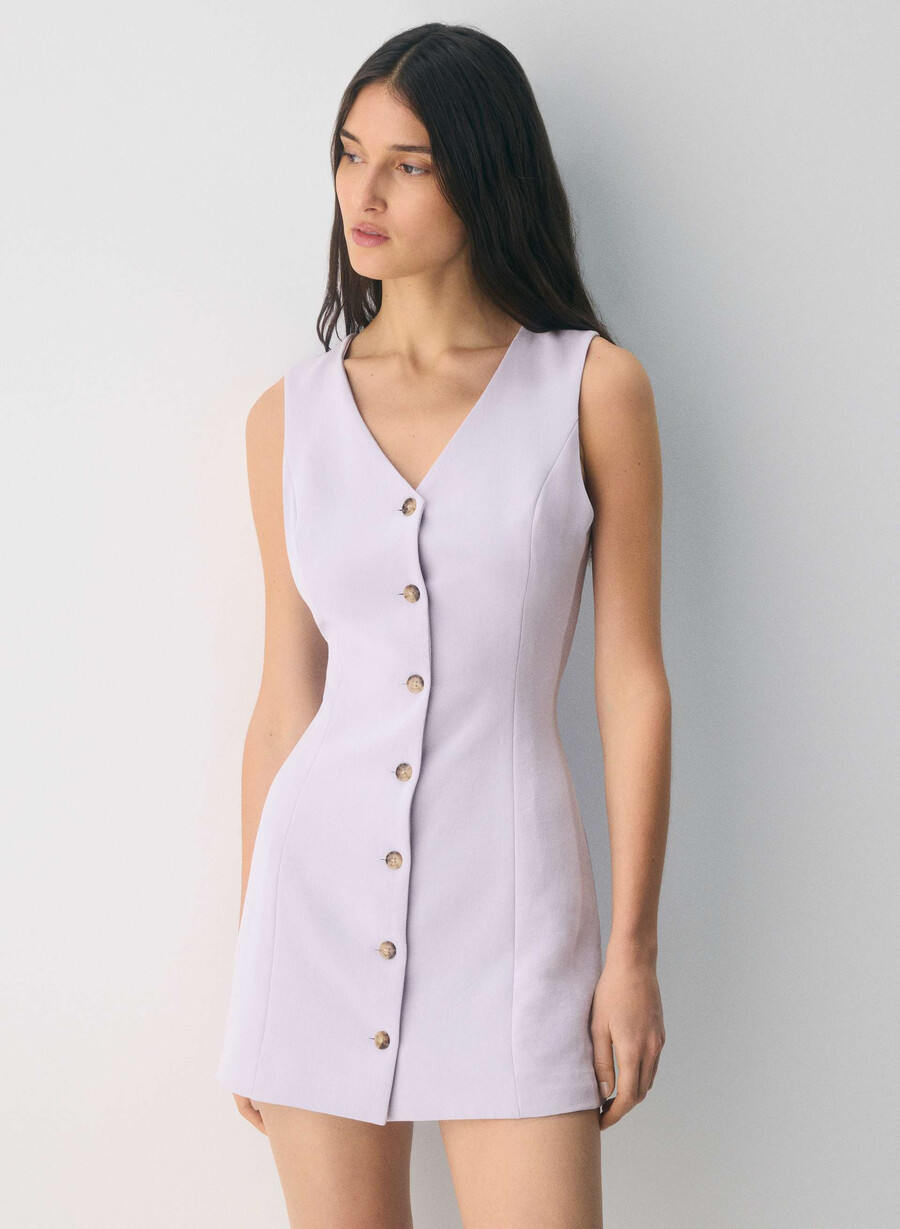 rochie aria - crepette liliac flori sĂlbatice
