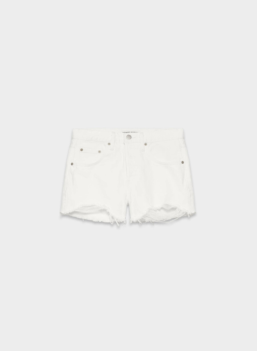 denim forum pantaloni scurți vintage din denim croiți din anii 90 a little white lie