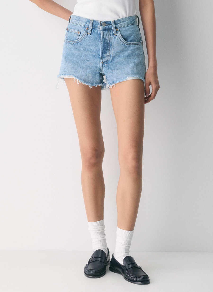 denim forum pantaloni scurți din denim vintage din anii 90 croiți 5 ani kiss n tell blue