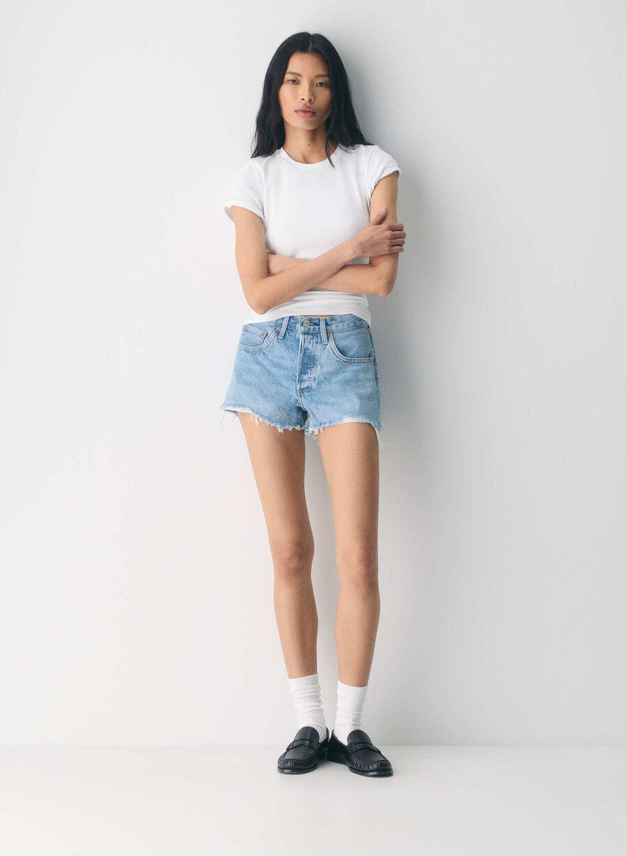 denim forum pantaloni scurți din denim vintage din anii 90 croiți 5 ani kiss n tell blue