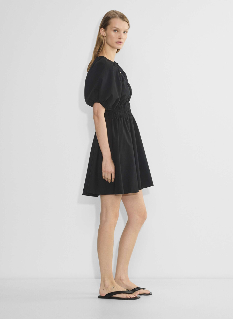rochie mason din poplin negru