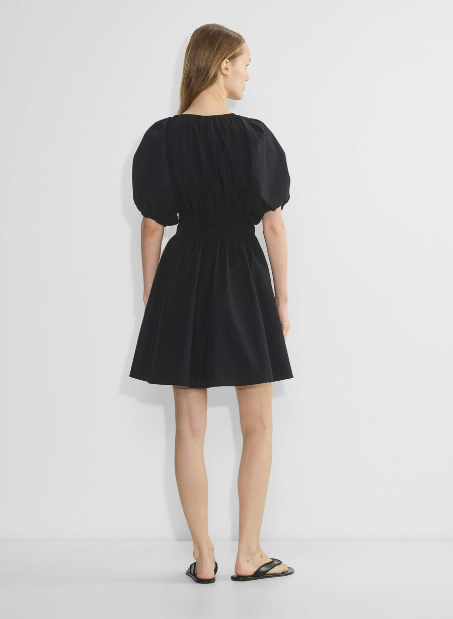 rochie mason din poplin negru