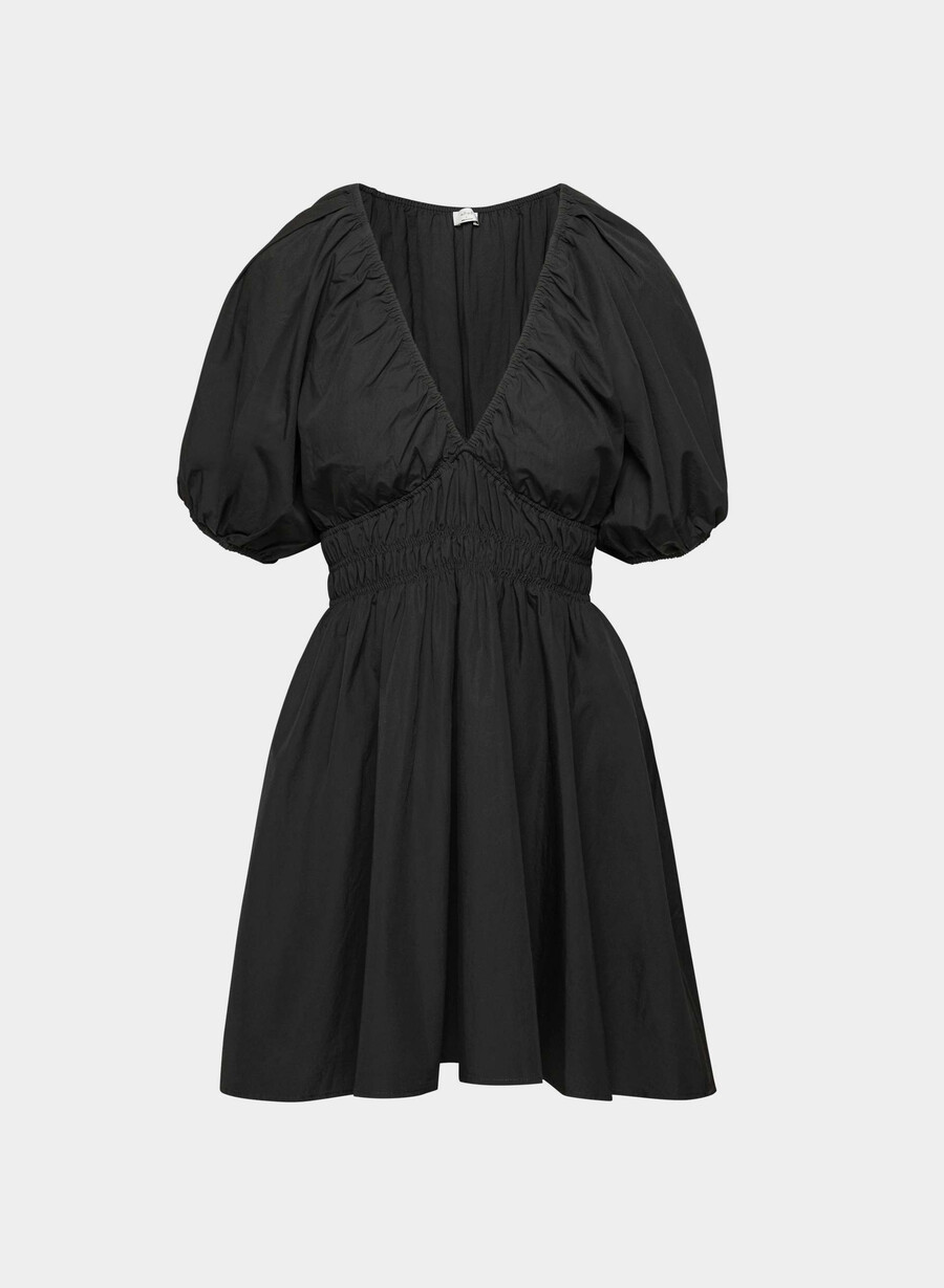 rochie mason din poplin negru