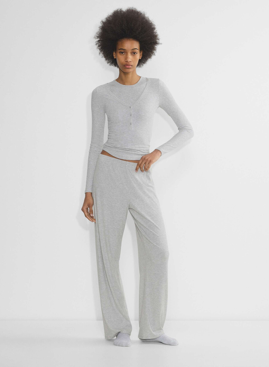pantaloni luxe lounge tomorrow heather chrome