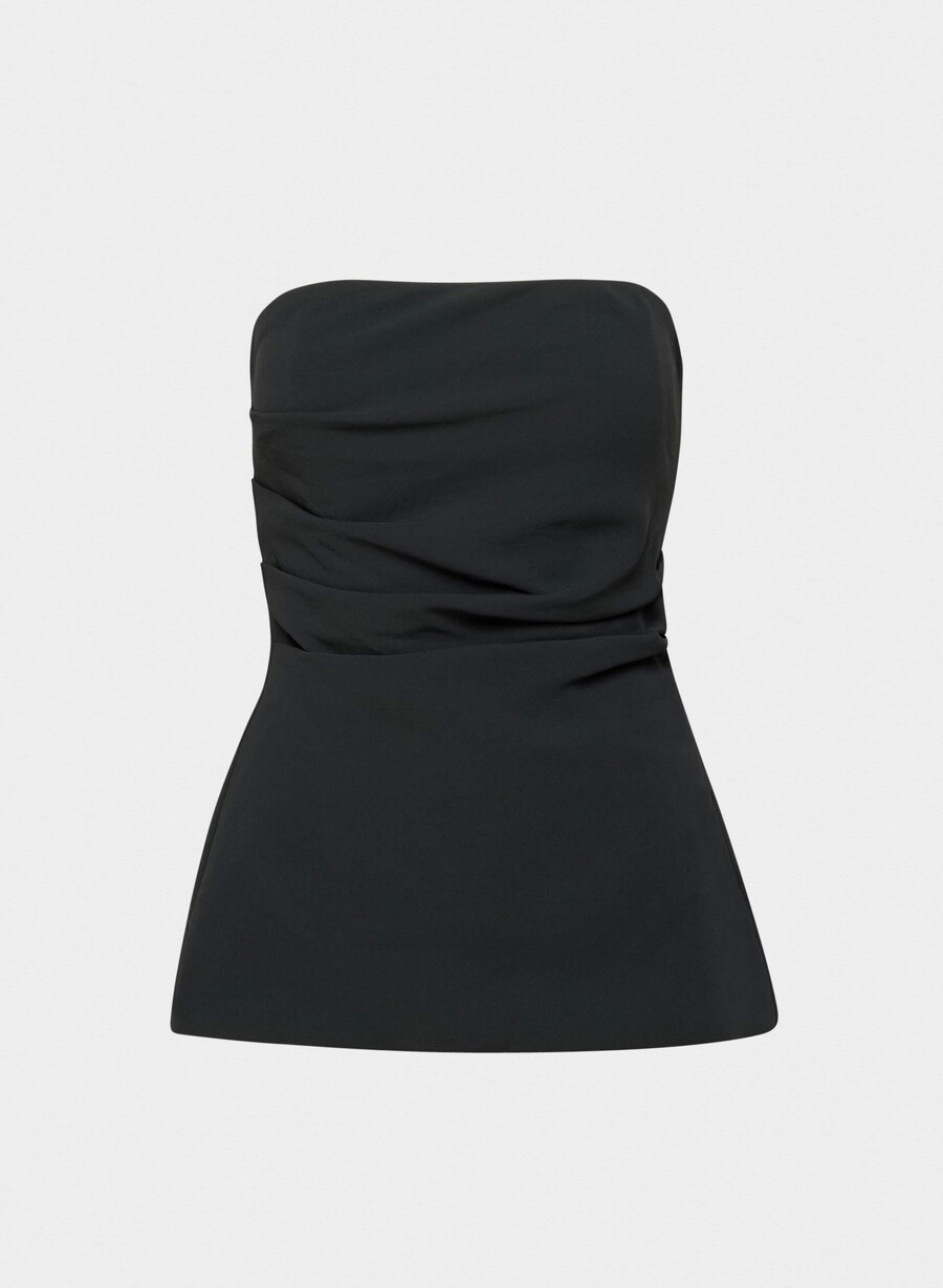 top tubular lilou negru