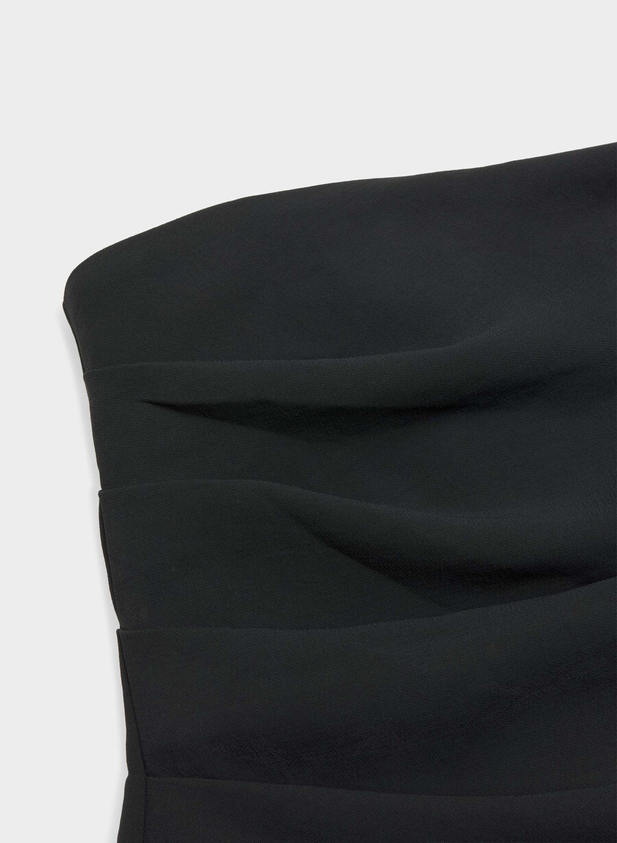 top tubular lilou negru