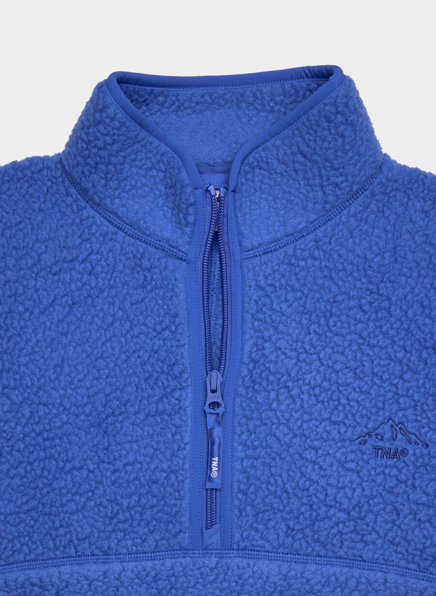 pulover polartec thermal pro cu fermoar 12 și șolduri înalte albastru jazz