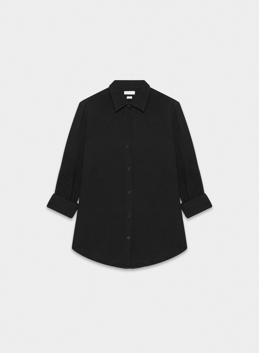 cămașă airplush cotton cu vele negru