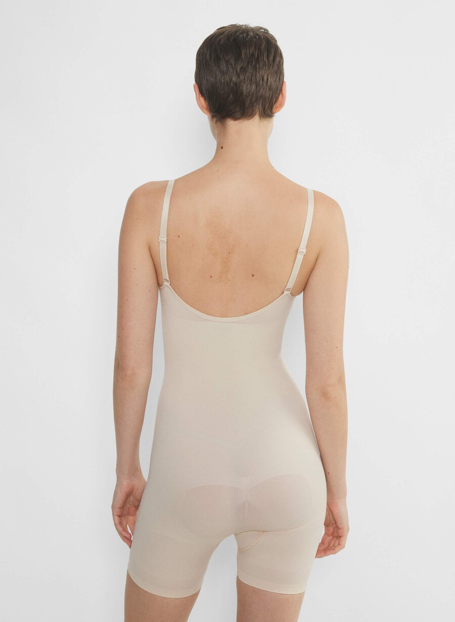 body shapeenhance fără cusături până la jumătatea coapsei nisipiu