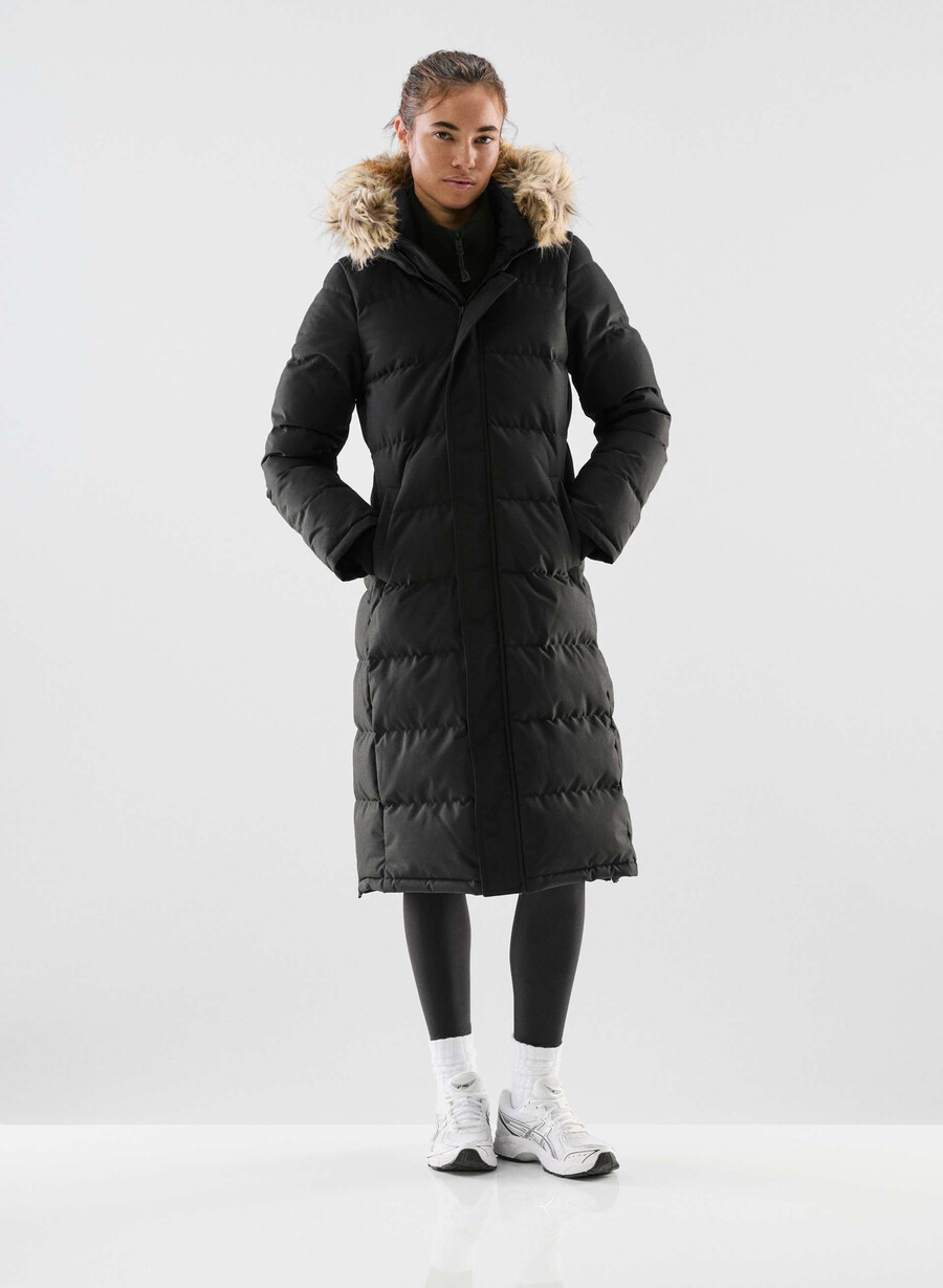 parka lungă powder parka - coldstop negru