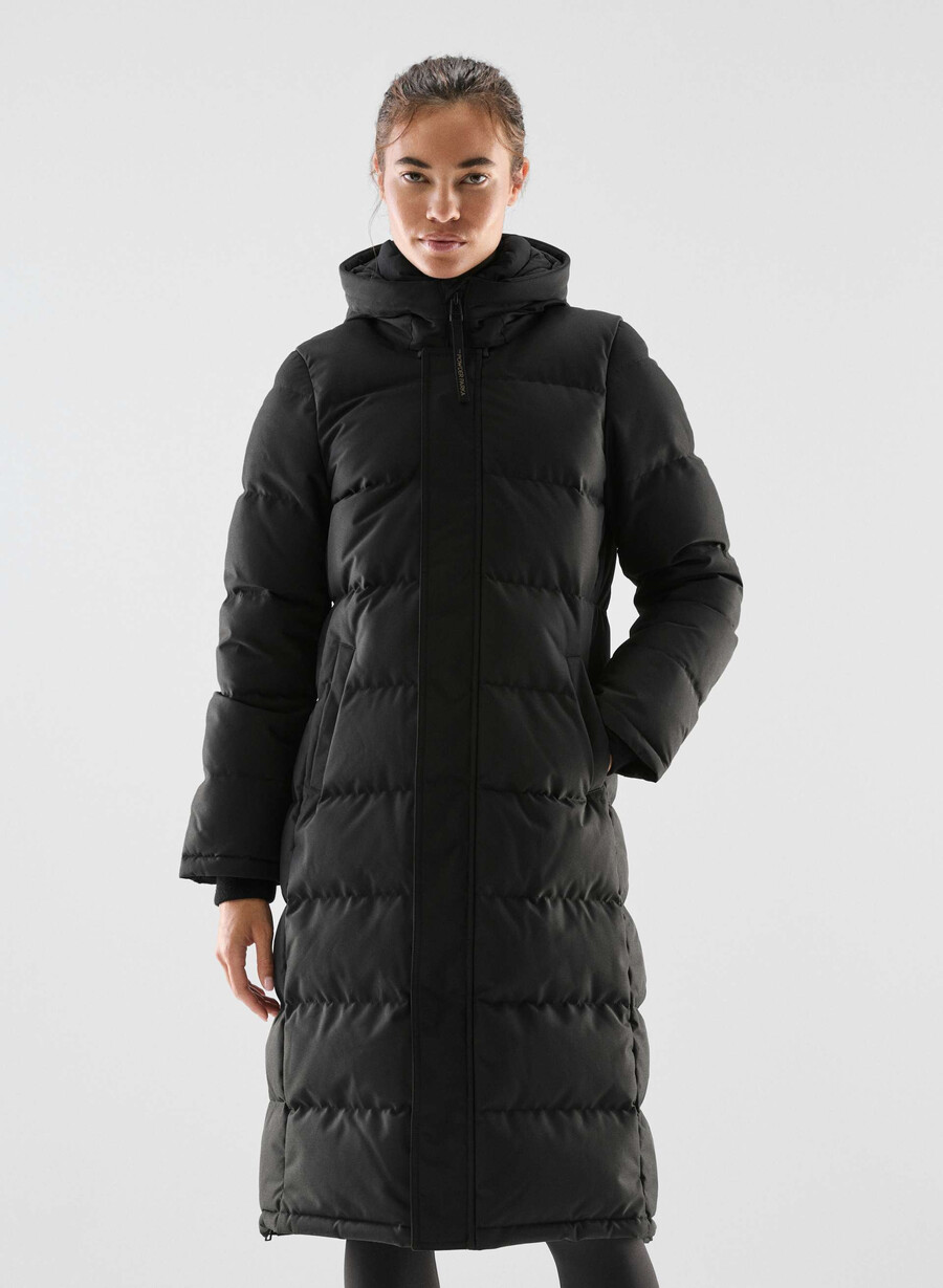 parka lungă powder parka - coldstop negru