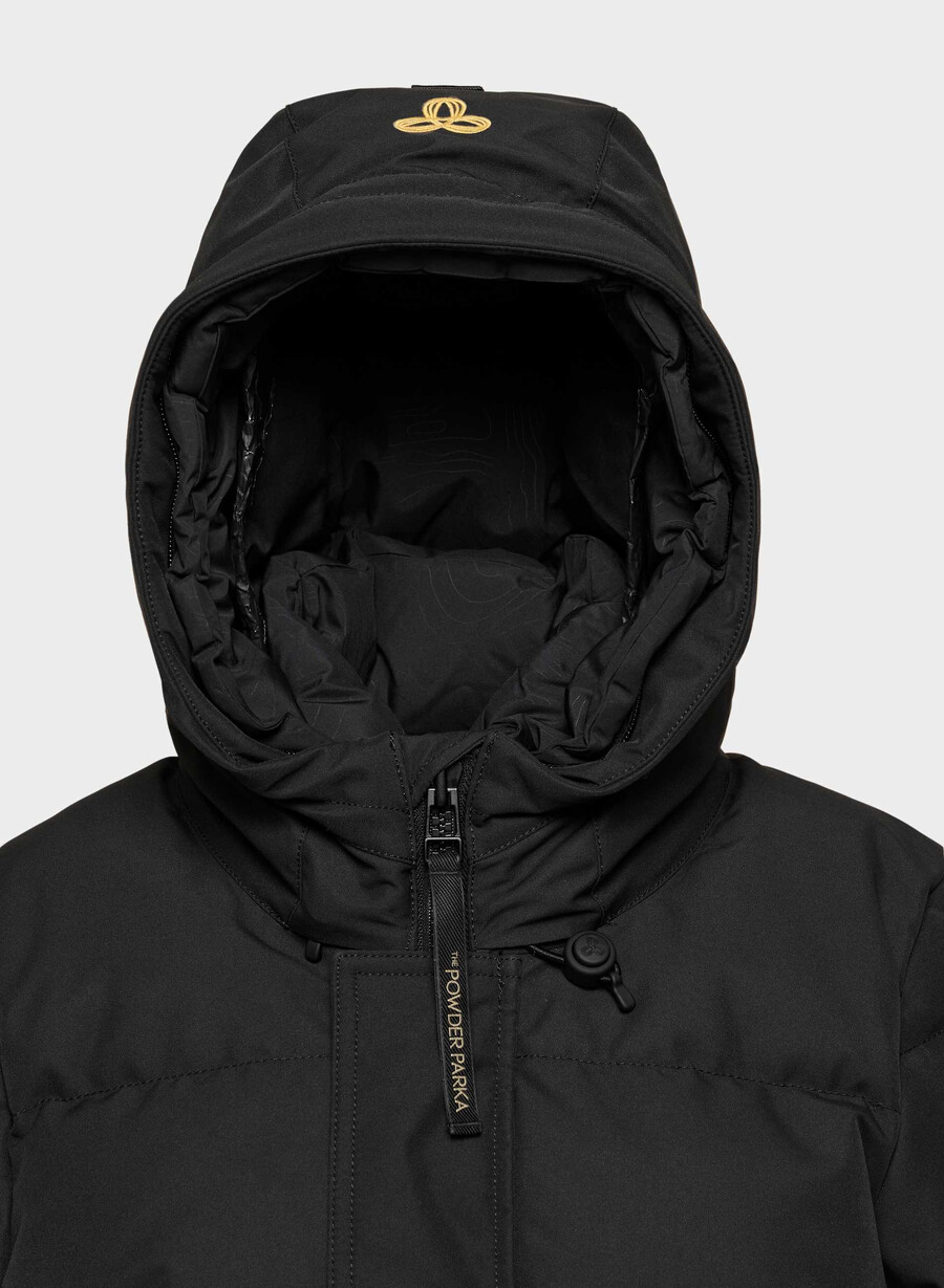 parka lungă powder parka - coldstop negru