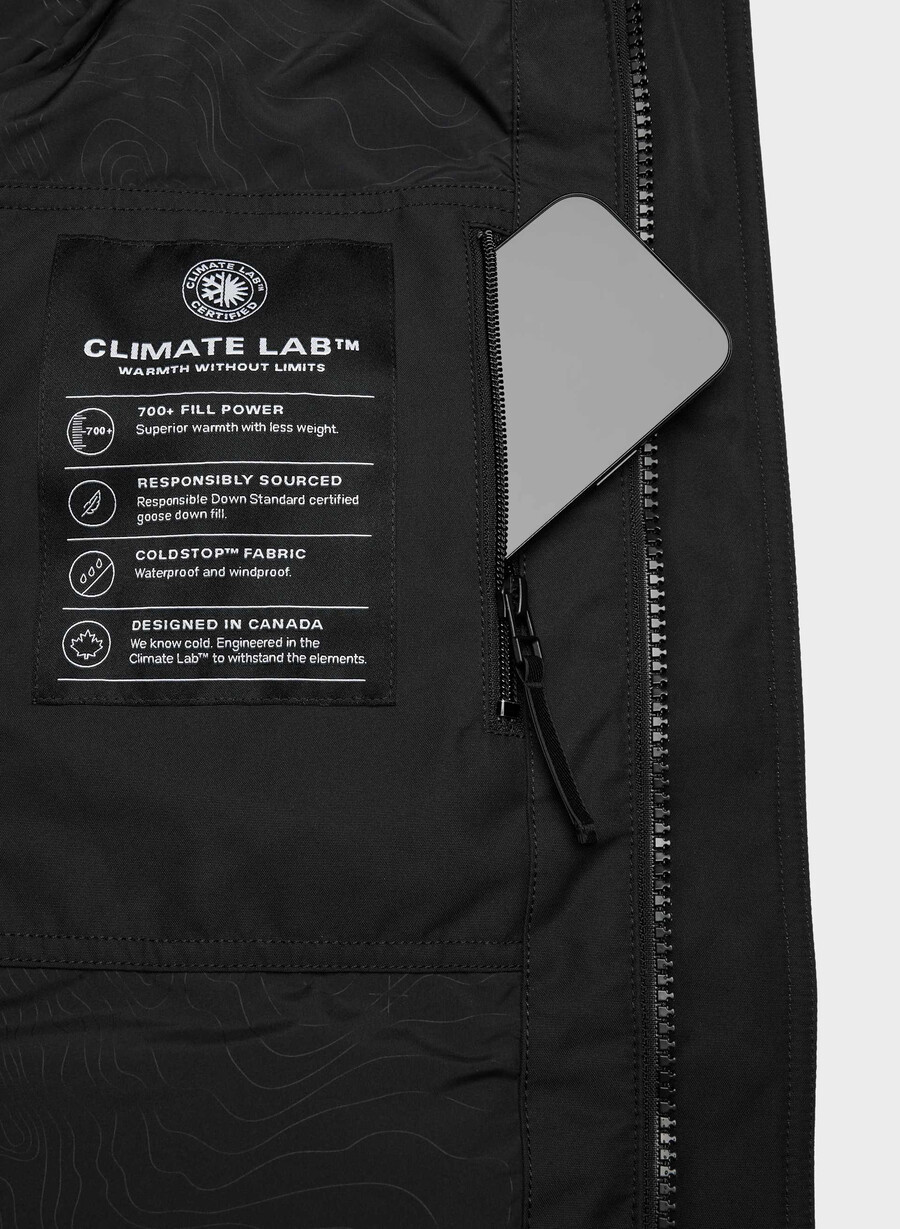 parka lungă powder parka - coldstop negru