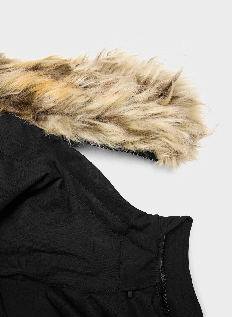 parka lungă powder parka - coldstop negru