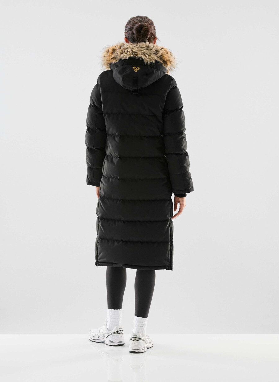 parka lungă powder parka - coldstop negru