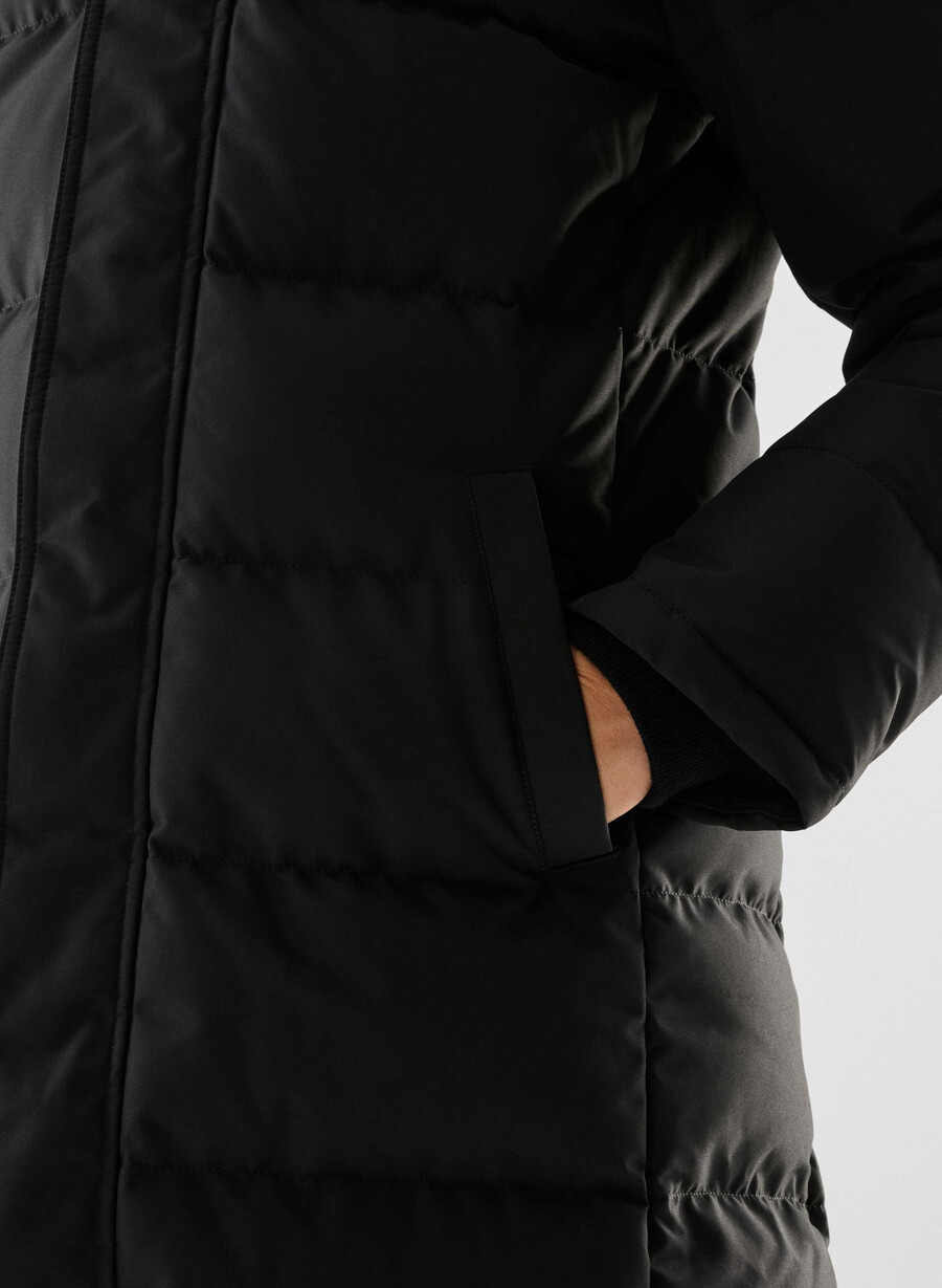 parka lungă powder parka - coldstop negru