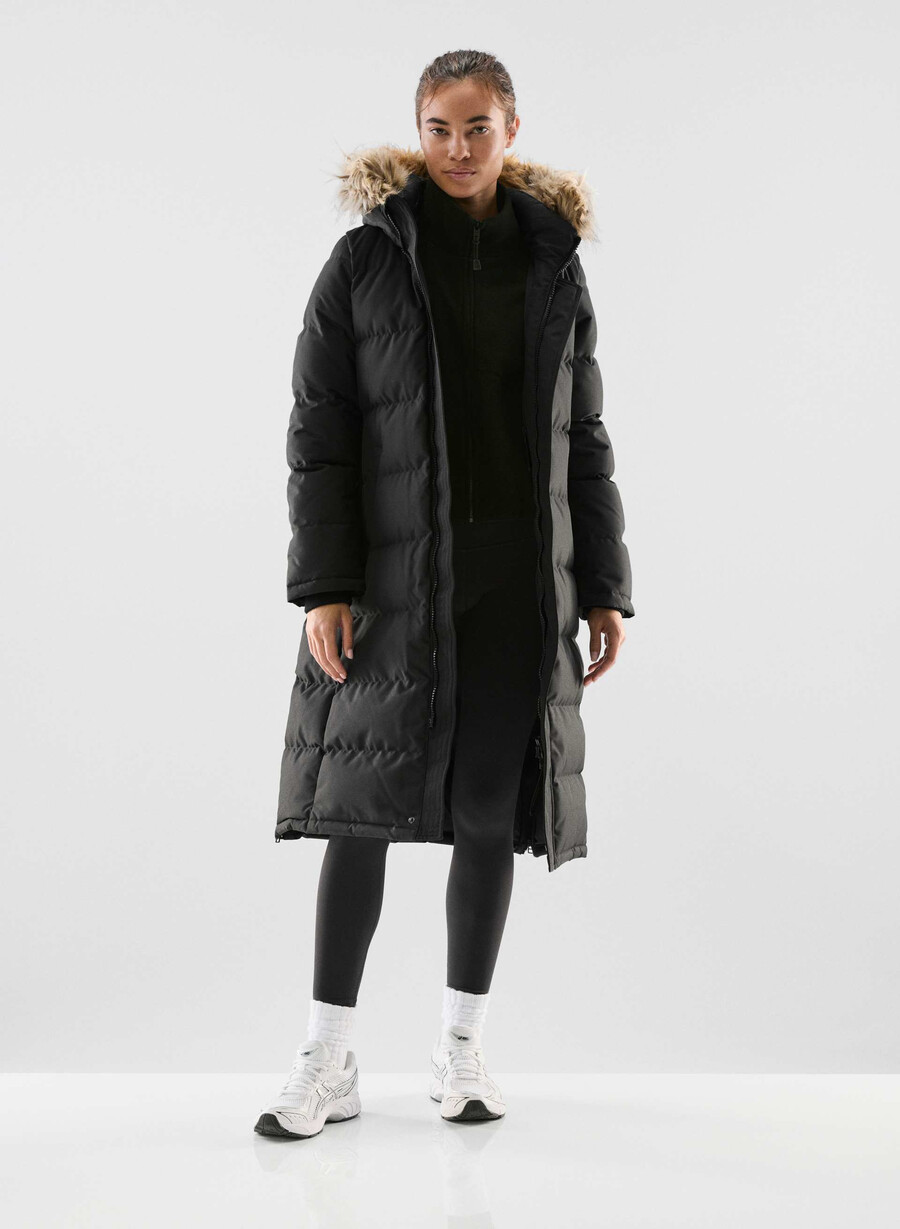 parka lungă powder parka - coldstop negru