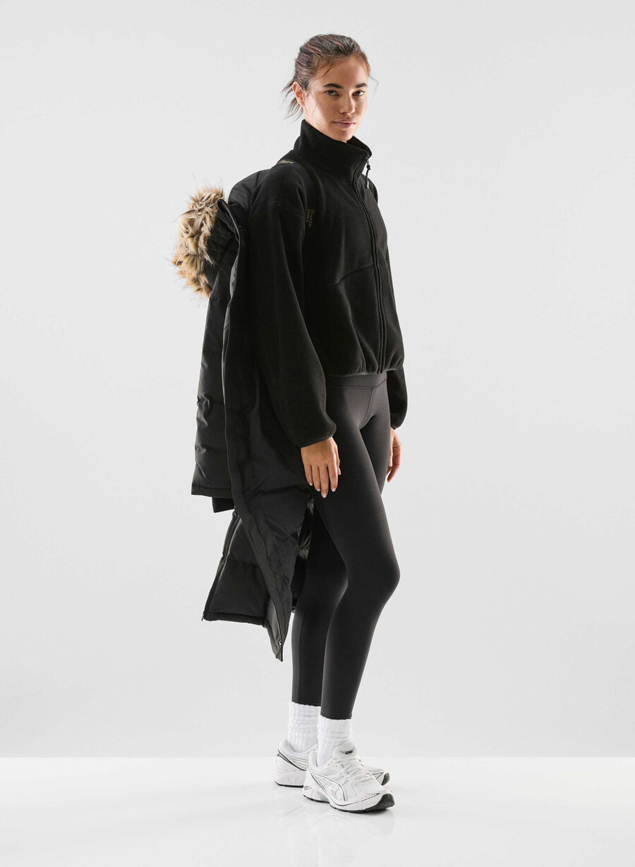 parka lungă powder parka - coldstop negru