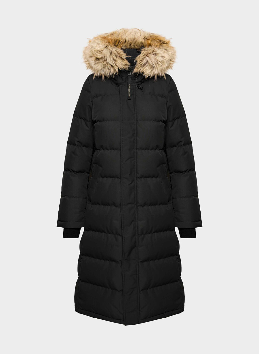 parka lungă powder parka - coldstop negru