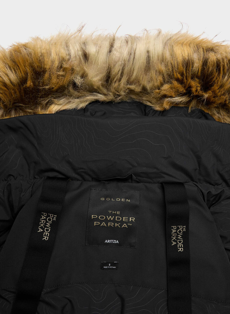 parka lungă powder parka - coldstop negru