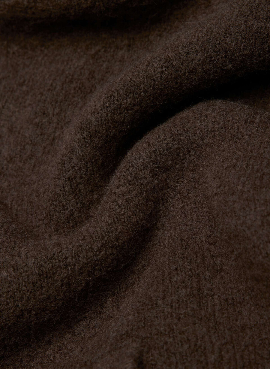 hanorac cu fermoar peyton rich mocha brown