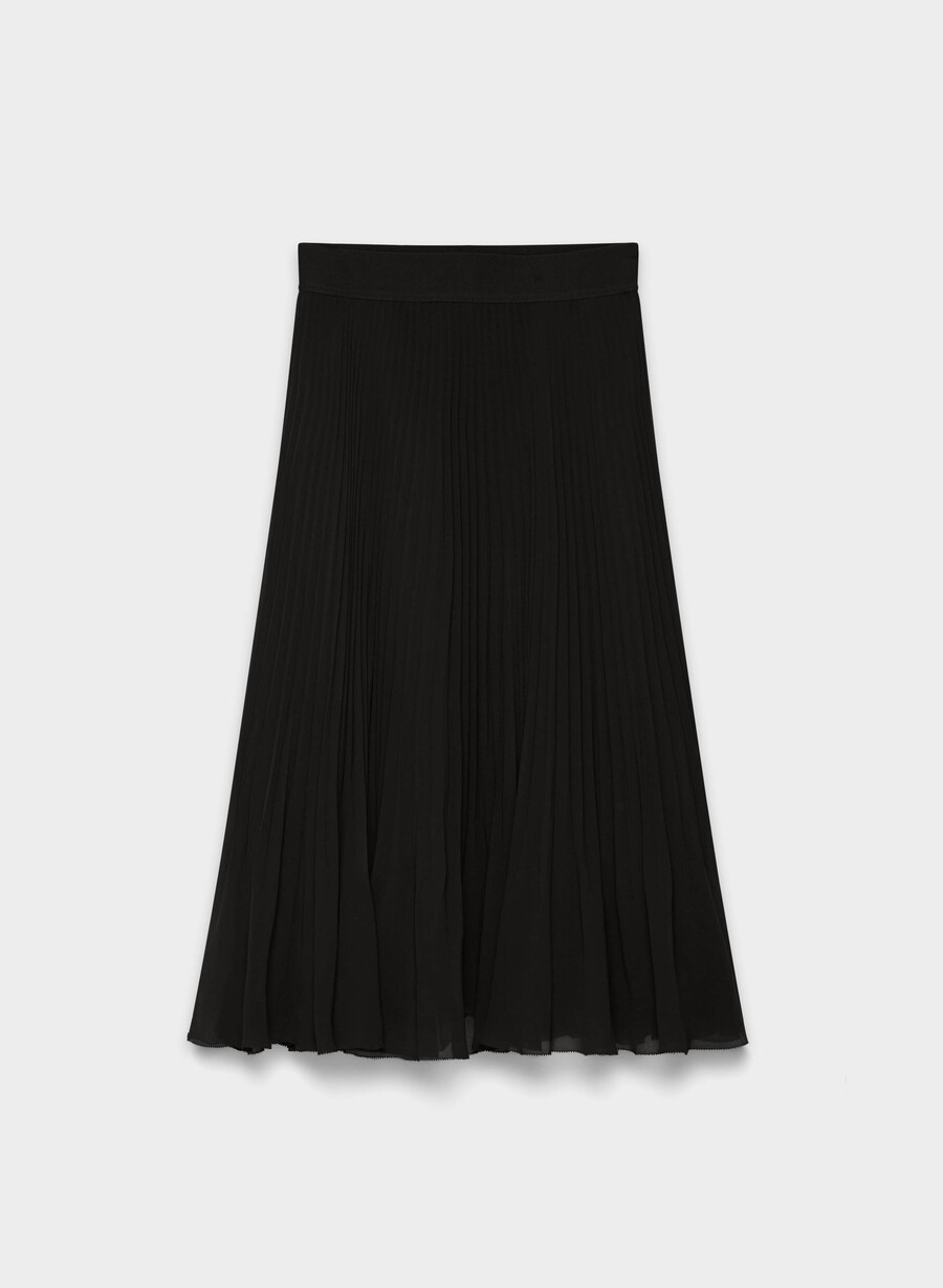 fustă plisată twirl negră