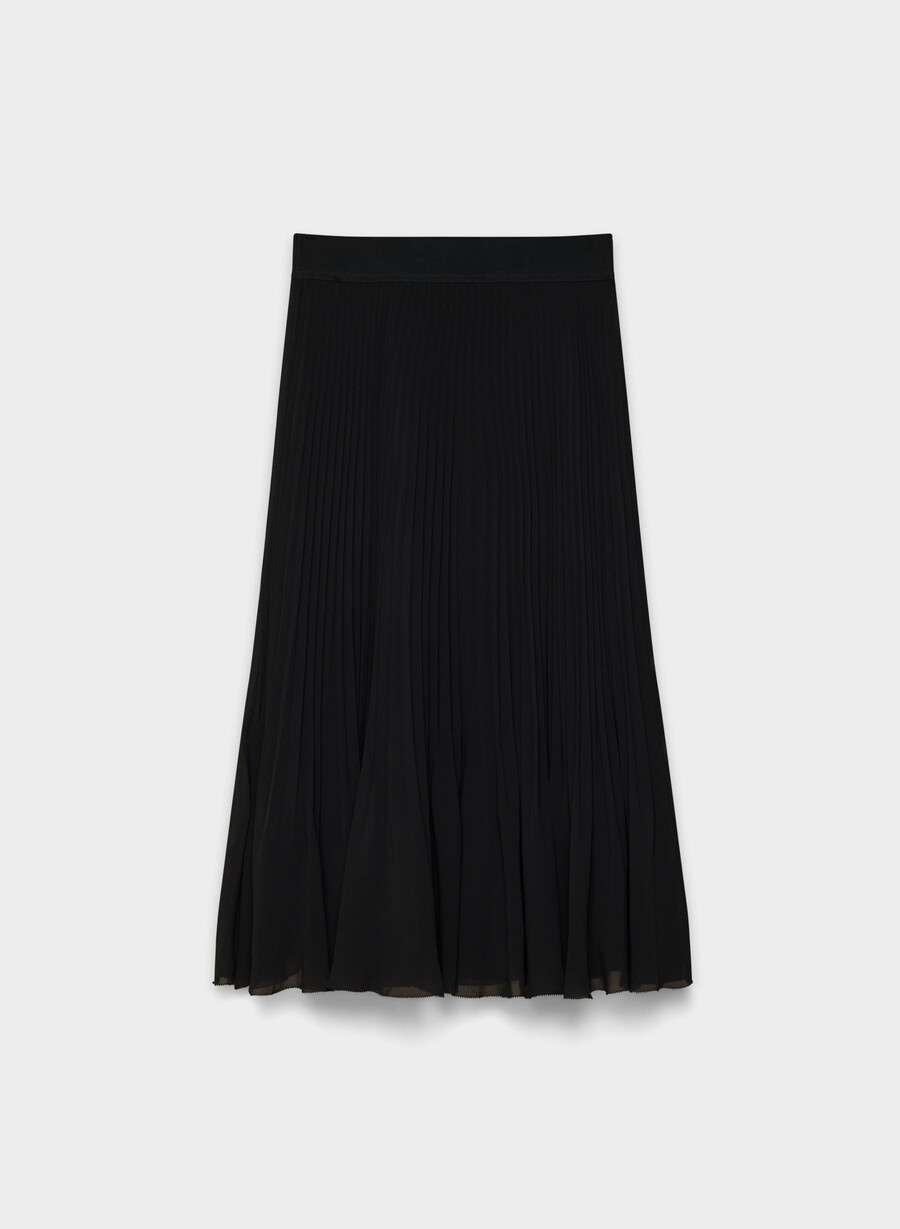 fustă plisată twirl negră