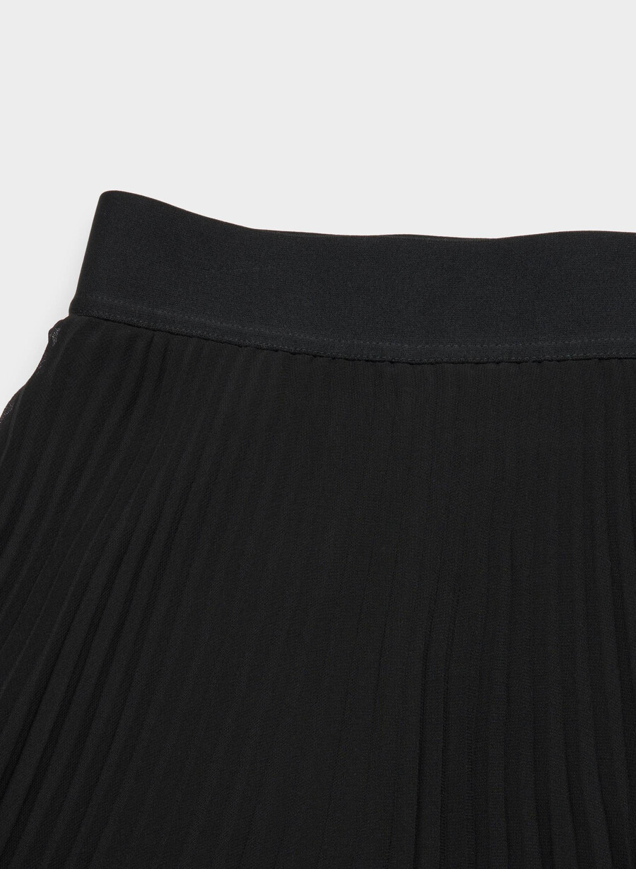 fustă plisată twirl negră