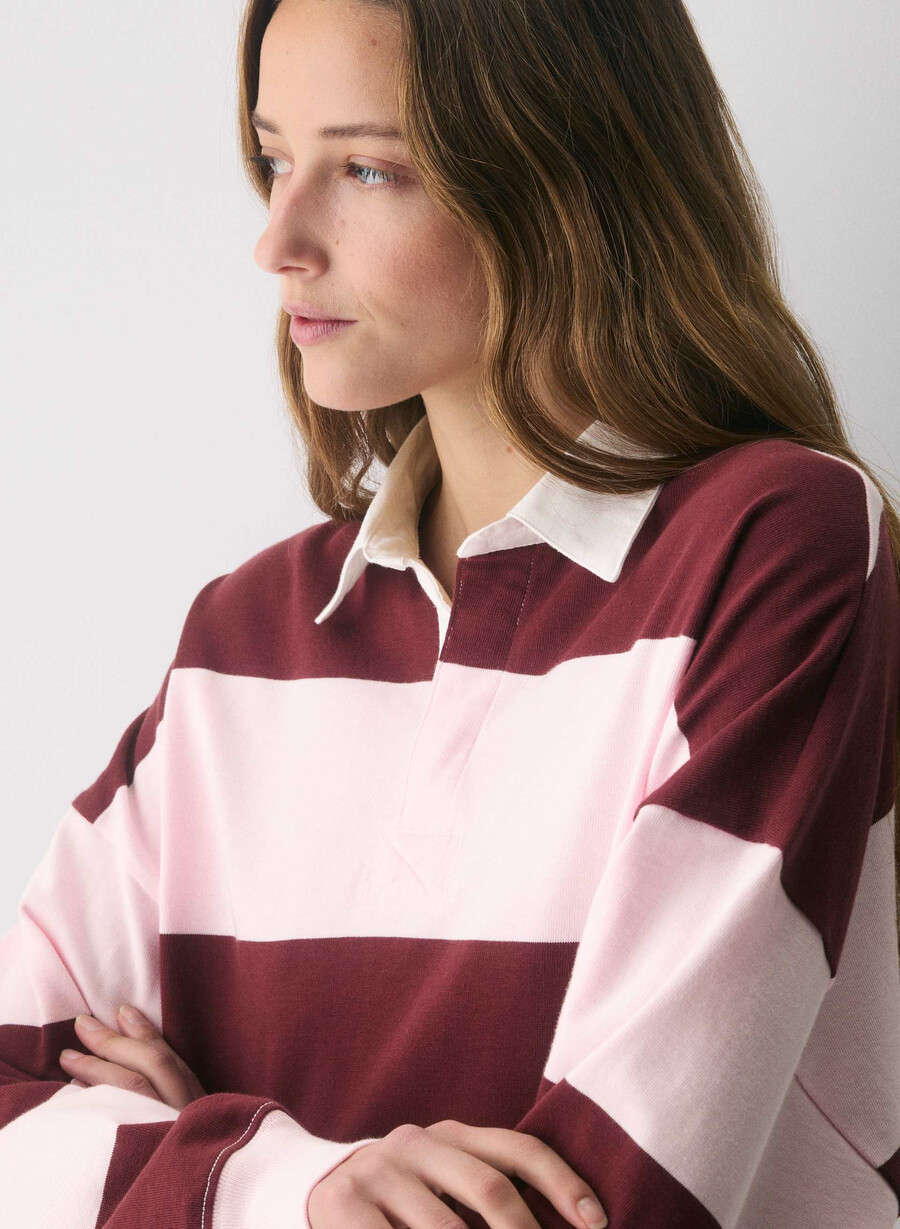 mighty cotton lomu polo cu mânecă lungă villa pnk smc brgdy