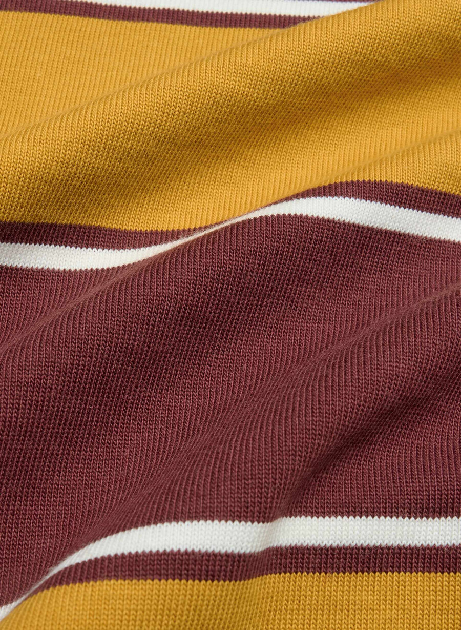 tricou polo cu mânecă lungă mighty cotton lomu gld cst galbensmc maro
