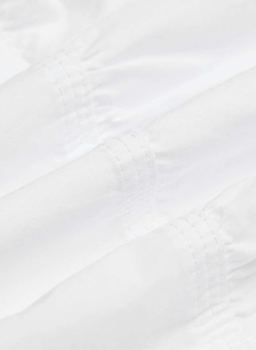 rochie midi martine din poplin alb strĂlucitor