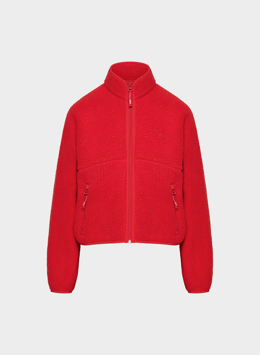 bluză polartec thermal pro cu guler înalt și fermoar roȘu intermitent