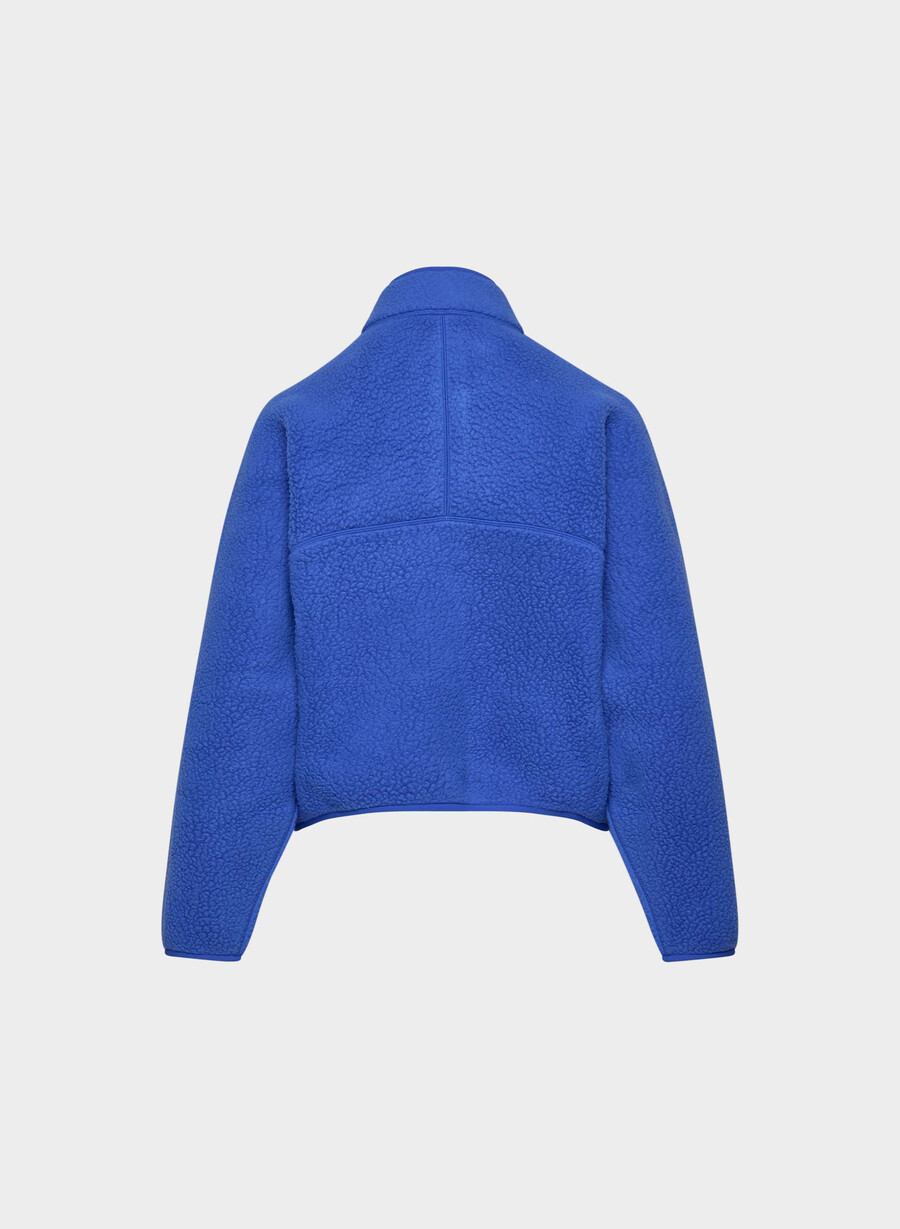 bluză polartec thermal pro cu guler înalt și fermoar culoarea jazz blue