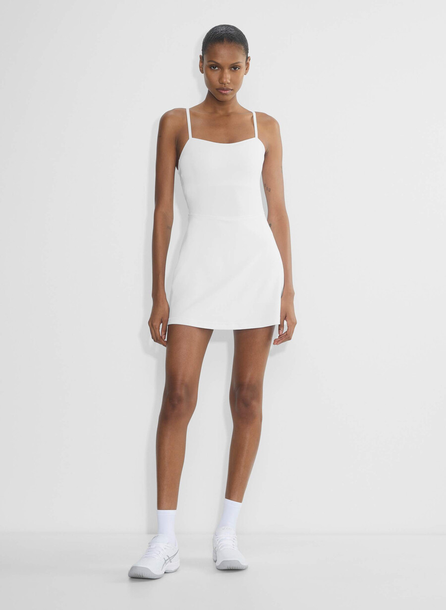 rochie sport butter toss sweetheart alb brillant