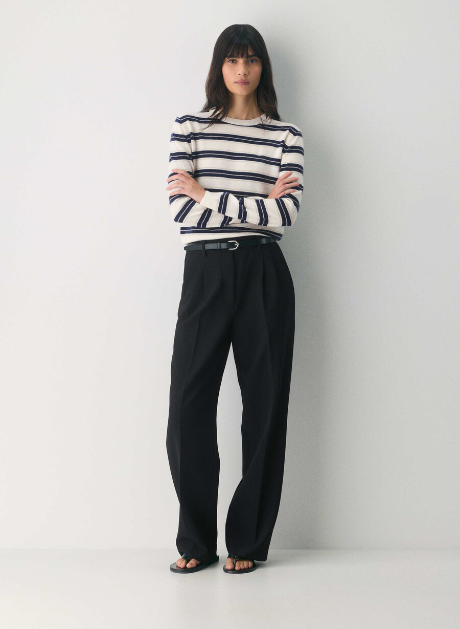 pulover bare cashmere touchstone lt birch admiral