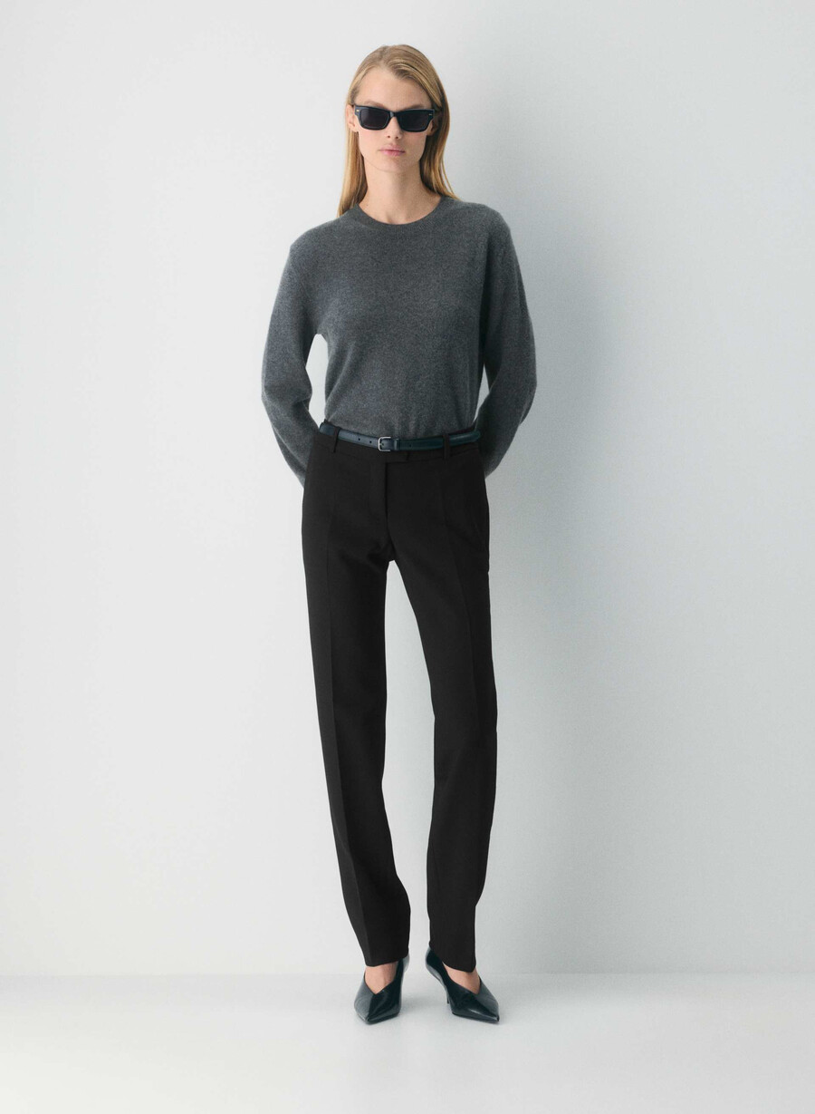 pulover bare cashmere touchstone grĂtar heather charcoal