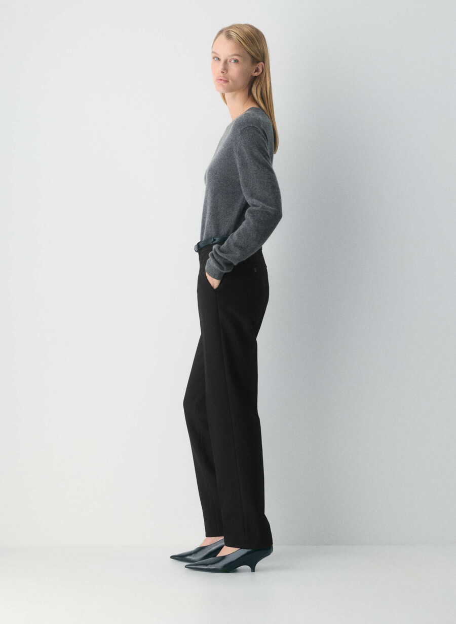 pulover bare cashmere touchstone grĂtar heather charcoal