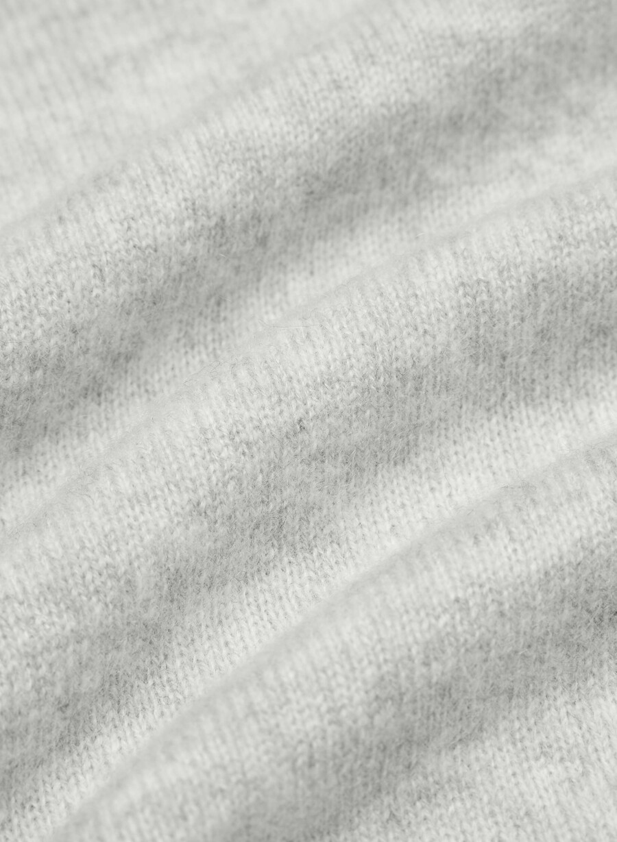 vestă pulover bare cashmere monogram heather chrome