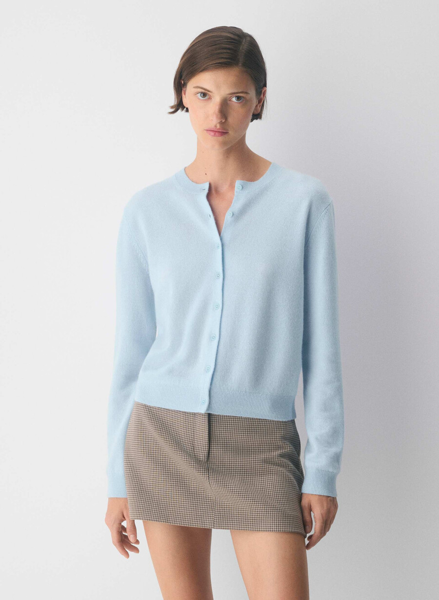 cardigan bare cashmere exemplar villa blue