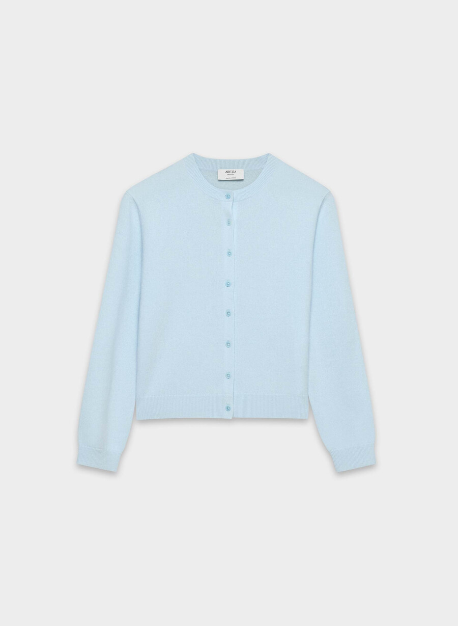 cardigan bare cashmere exemplar villa blue