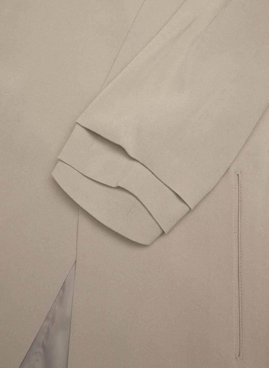 sacou power - crepe oglindă nomad taupe