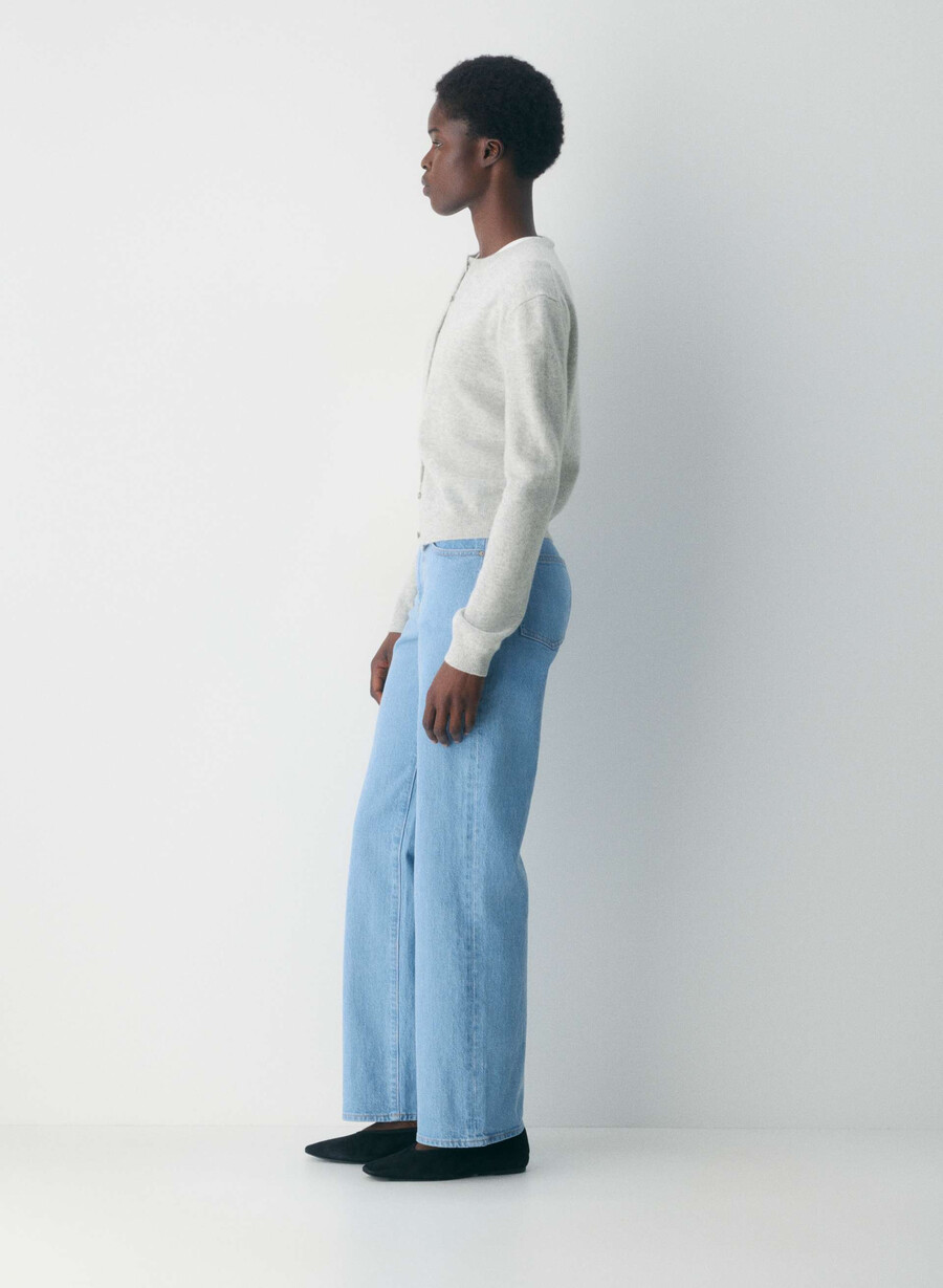 blugi denim forum remy curve-fit cu talie înaltă true super light albastru
