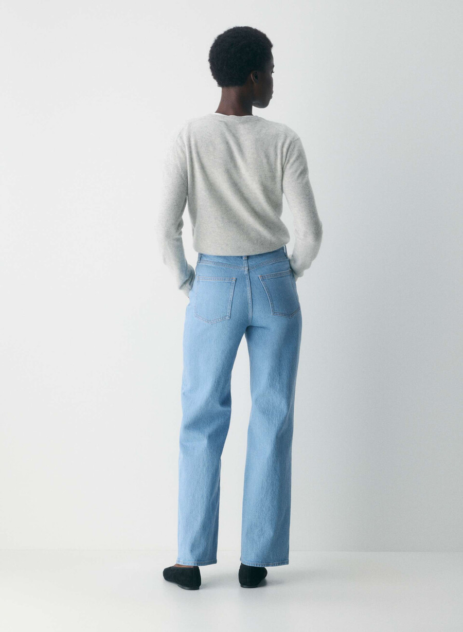 blugi denim forum remy curve-fit cu talie înaltă true super light albastru