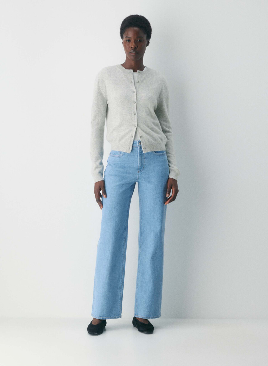 blugi denim forum remy curve-fit cu talie înaltă true super light albastru