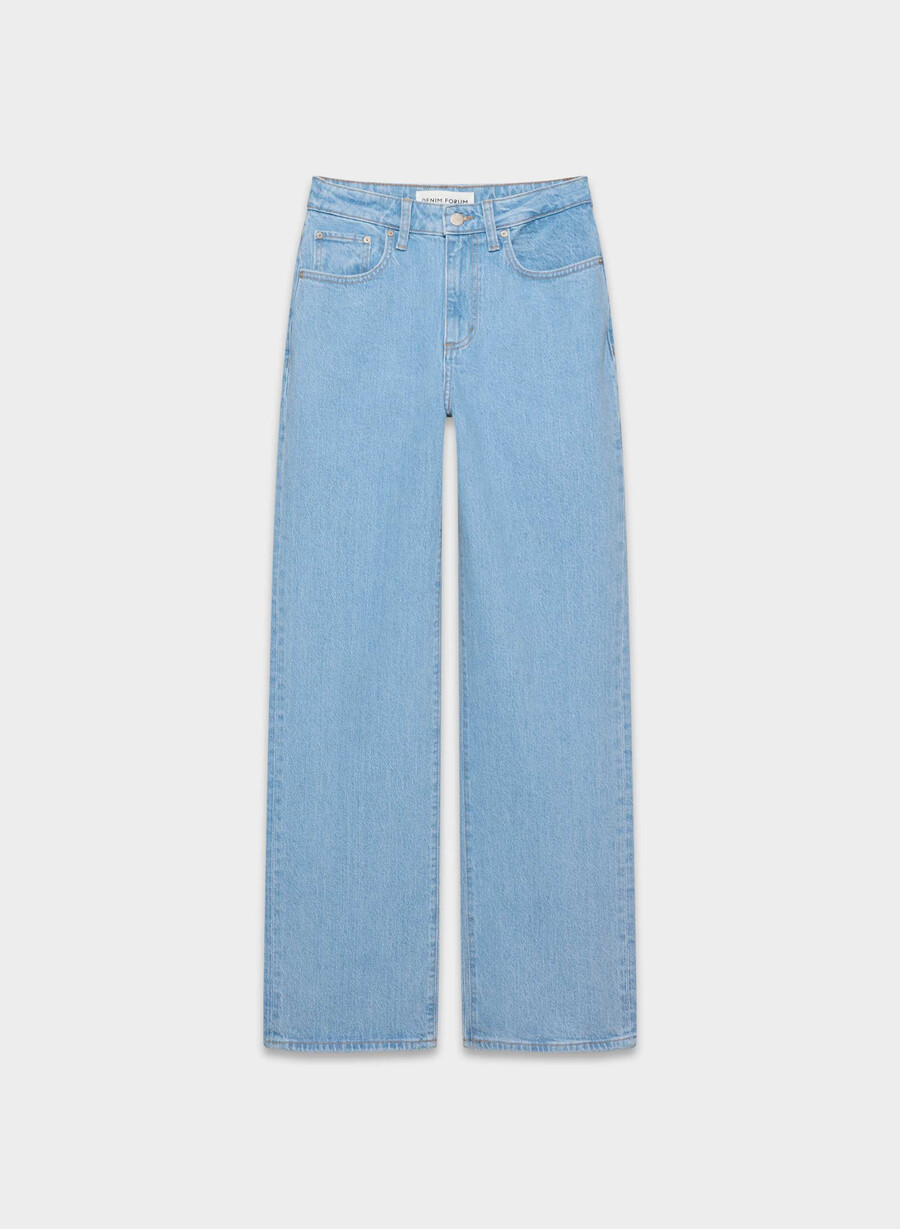 blugi denim forum remy curve-fit cu talie înaltă true super light albastru