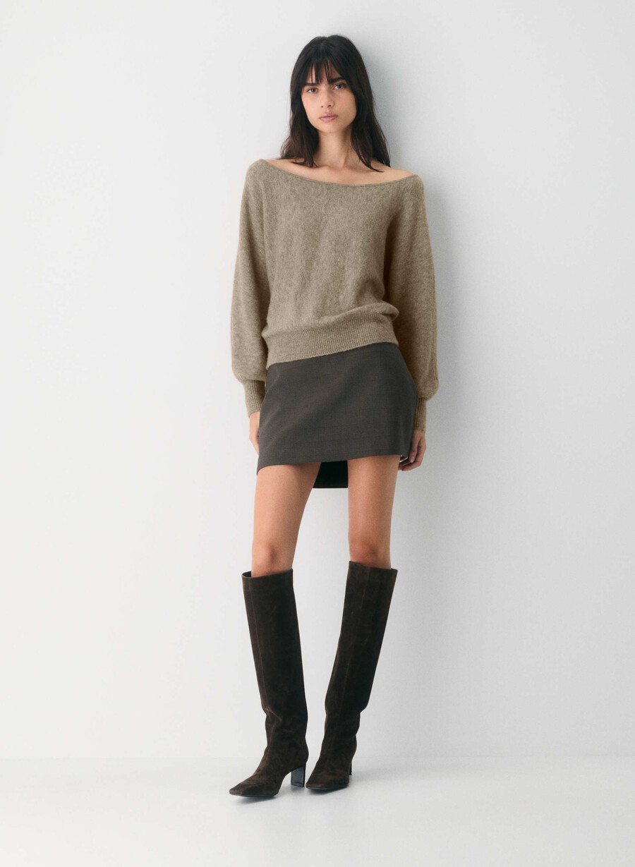 pulover softspoke rhoda heather nomad taupe