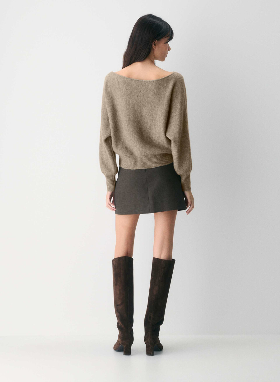 pulover softspoke rhoda heather nomad taupe