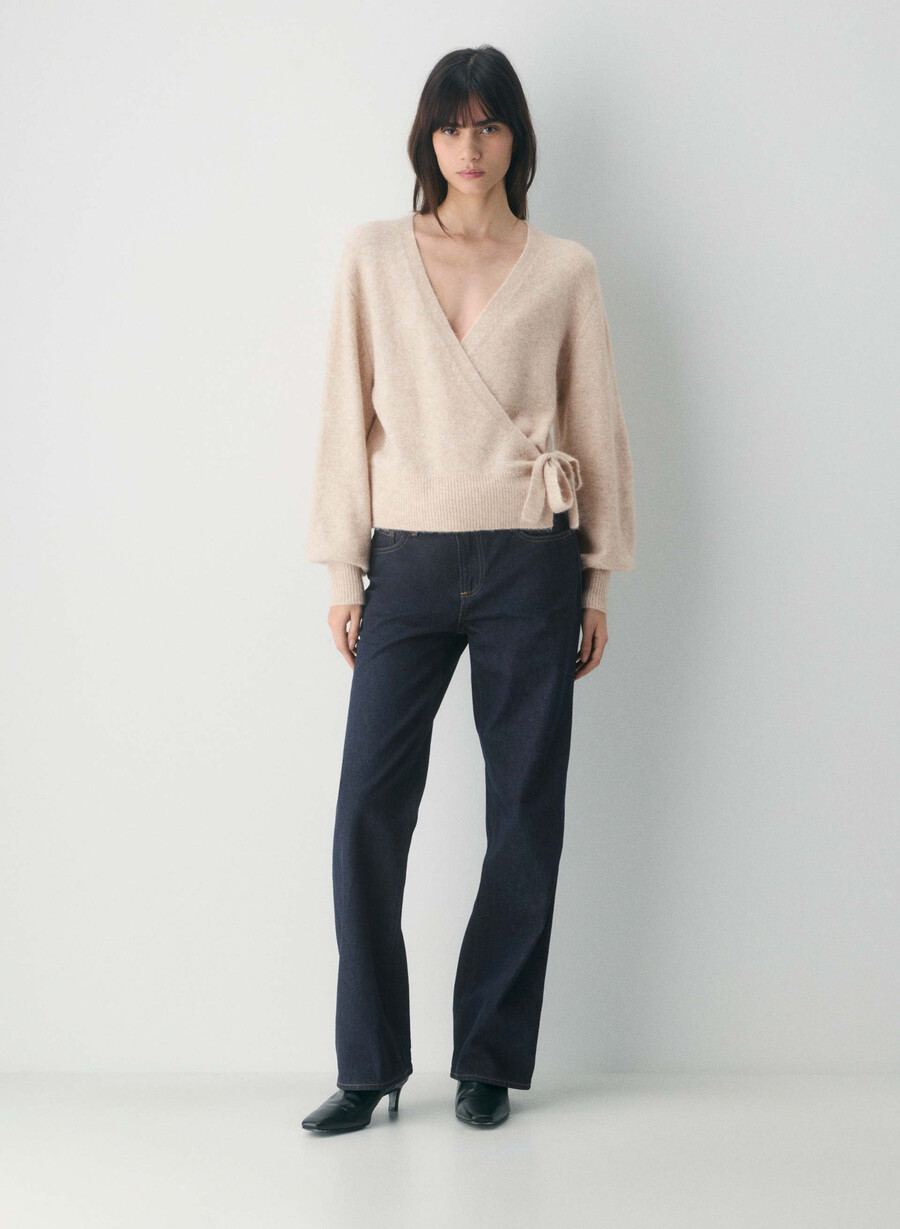 pulover softspoke cassidy culoare heather deschis cu fulgi de ovăz