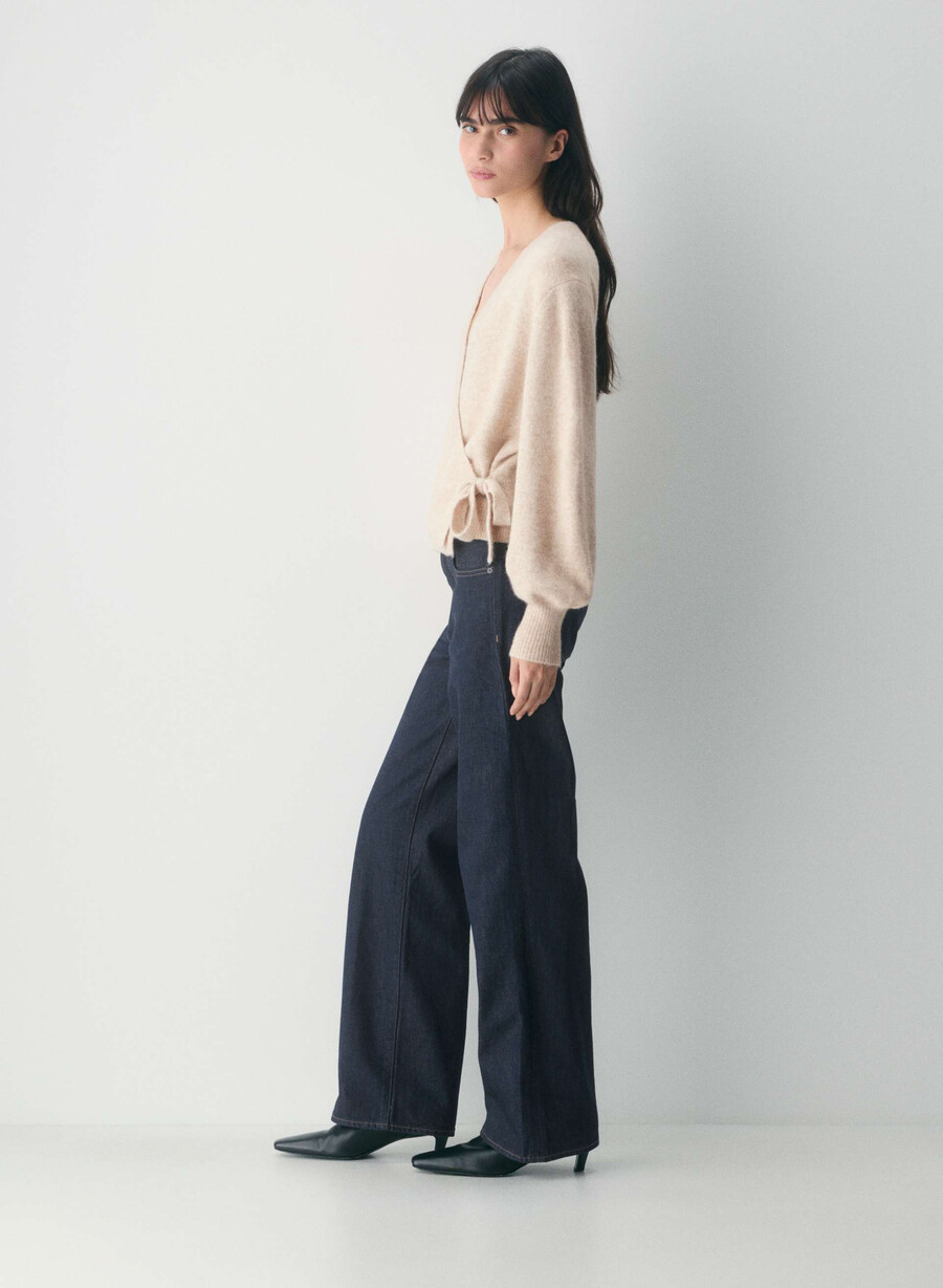 pulover softspoke cassidy culoare heather deschis cu fulgi de ovăz