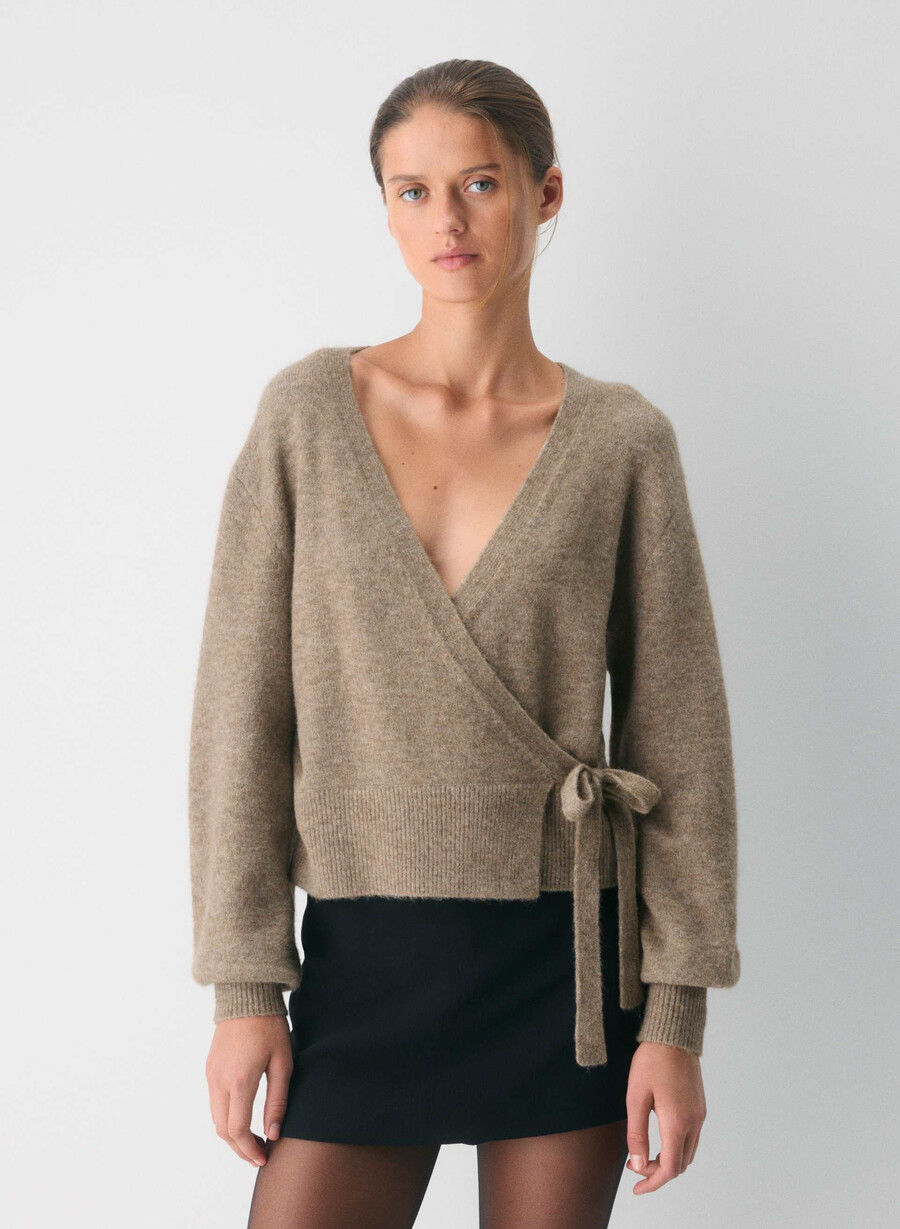 pulover softspoke cassidy heather nomad taupe